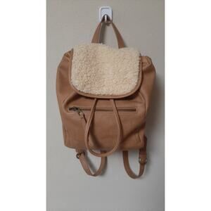 Universal Thread Faux Leather Brown Backpack